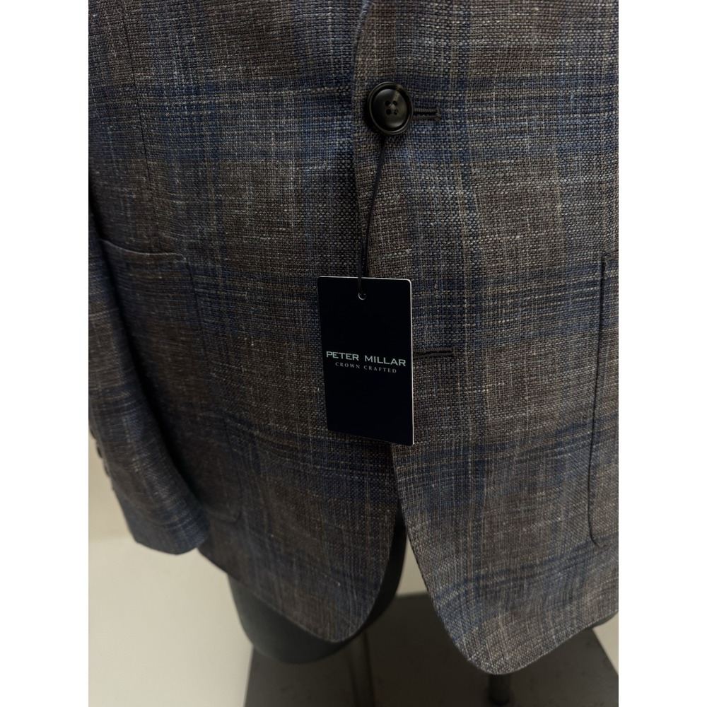 NWT Peter Millar Crown Crafted Dawson Plaid Blazer Jacket Sport Coat 42 R $1295 - Picture 6 of 16